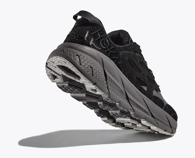 Hoka Clifton L Suede TP - Black/Satellite Grey-Preorder Item-Navy Selected Shop