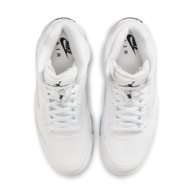 Nike Air Jordan 5 Retro - White/Black/Metallic Silver-Preorder Item-Navy Selected Shop
