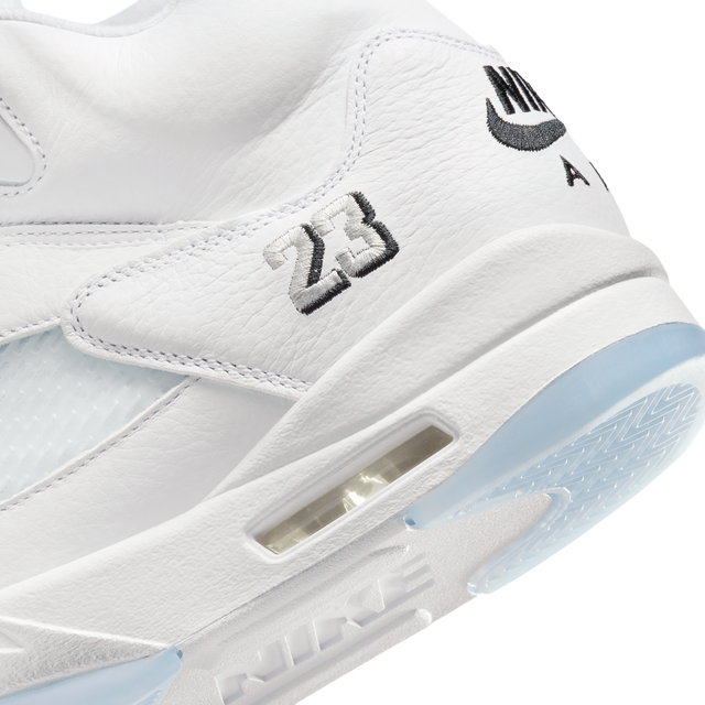 Nike Air Jordan 5 Retro - White/Black/Metallic Silver-Preorder Item-Navy Selected Shop