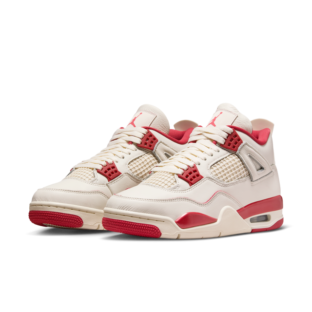 Nike WMNS Air Jordan 4 Retro - Pale Ivory/Sierra Red/Tough Red-Preorder Item-Navy Selected Shop