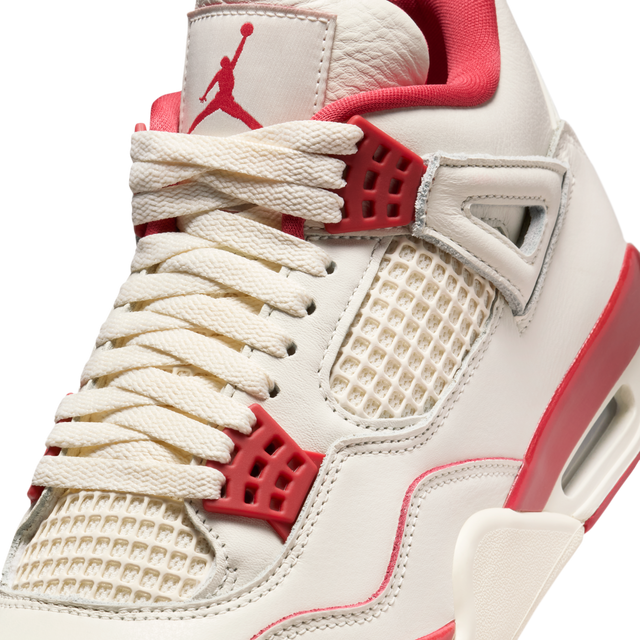 Nike WMNS Air Jordan 4 Retro - Pale Ivory/Sierra Red/Tough Red-Preorder Item-Navy Selected Shop