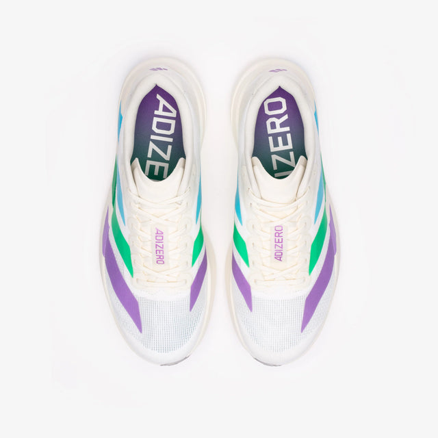 Sneakersnstuff x adidas Adizero Evo SL "Speed is Not a Sport" - Off White/Green/Lucid Aquamarine