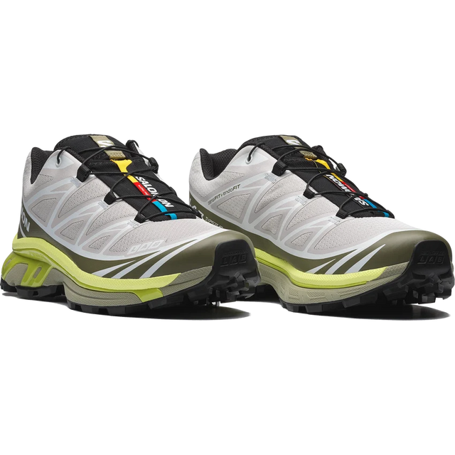 Salomon Lab XT-6 - Lunar Rock/Deep Lichen Green/Bright Chartreuse