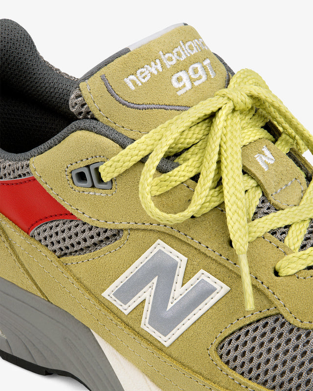 Aimé Leon Dore x New Balance Made in UK 991 - Celery-Preorder Item-Navy Selected Shop