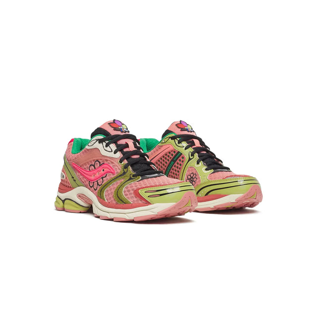 Jae Tips x Saucony Progrid Triumph 4 - Peach/Leaf-Preorder Item-Navy Selected Shop