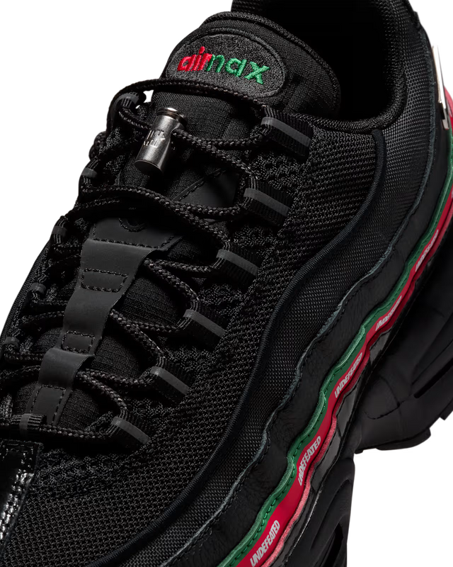 UNDEFEATED x Nike Air Max 95 SP - Black/Metallic Silver/Gorge Green/Sport Red