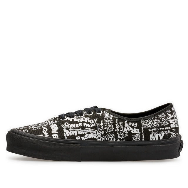 COMME des GARCONS x Vans Message UA Authentic - Black