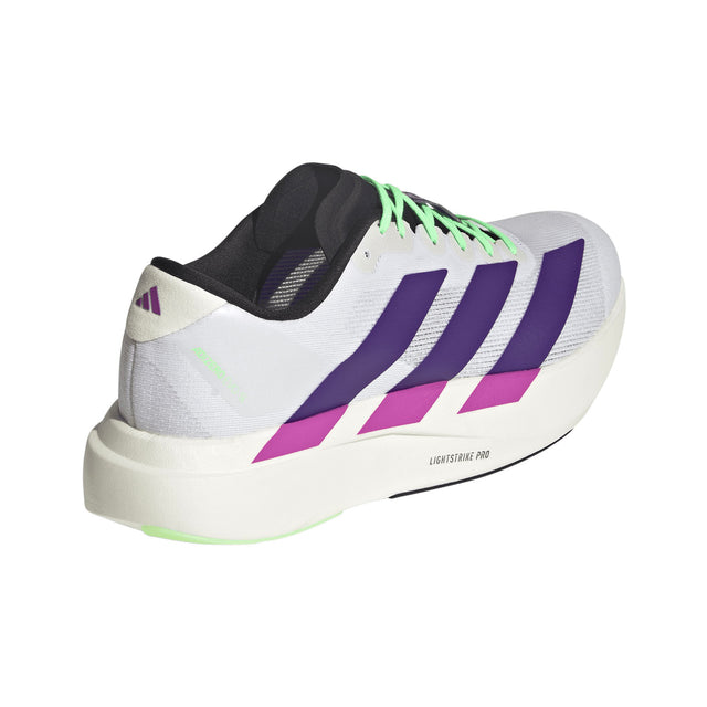 adidas Adizero Evo SL - Cloud White/Collegiate Purple/Lime Burst-Preorder Item-Navy Selected Shop