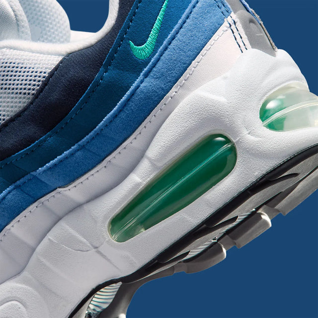 Nike Air Max 95 Big Bubble - White/Emerald Green/Lake Blue/French Blue/Obsidian/Black-Preorder Item-Navy Selected Shop