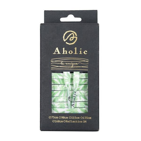 Aholic Hemp Pattern Shoelaces (大麻葉鞋帶) - Glow In The Dark(夜光紀念款)-Shoelaces-Navy Selected Shop