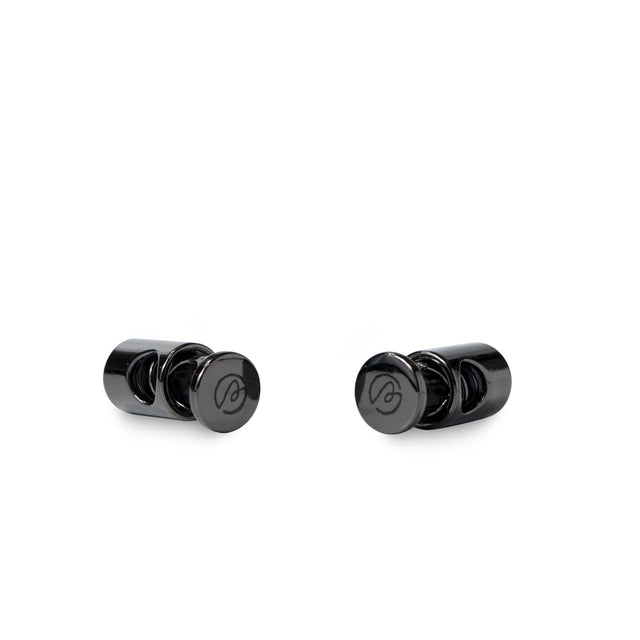 Aholic Lace Lock (經典彈簧扣) - Gunmetal (槍)-Shoelaces-Navy Selected Shop