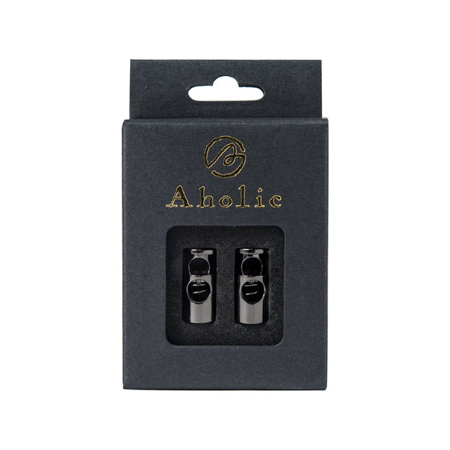 Aholic Lace Lock (經典彈簧扣) - Gunmetal (槍)-Shoelaces-Navy Selected Shop