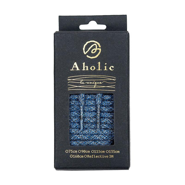 Aholic Multi-Color Shoelaces (迷彩混色鞋帶) - Blue Camo (藍迷彩)-Shoelaces-Navy Selected Shop