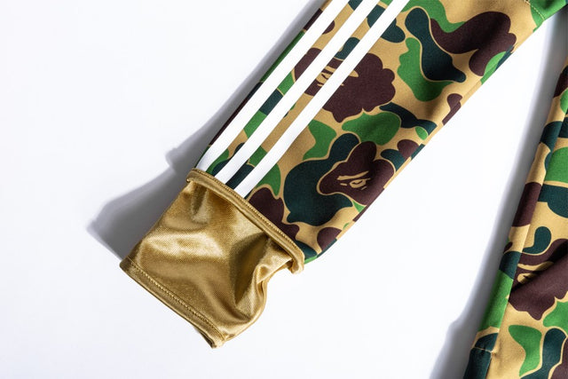 adidas Originals By BAPE Shark Hoodie - Green Camo-Apparels-Navy Selected Shop