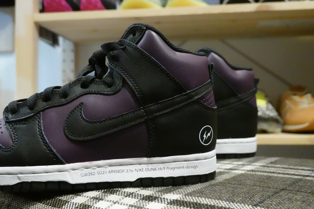 Fragment Design x Nike Dunk Hi - Wine/Black/White-Sneakers-Navy Selected Shop