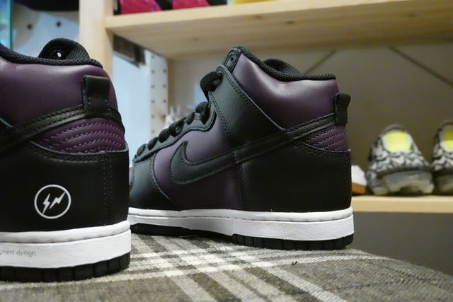 Fragment Design x Nike Dunk Hi - Wine/Black/White-Sneakers-Navy Selected Shop
