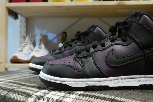 Fragment Design x Nike Dunk Hi - Wine/Black/White-Sneakers-Navy Selected Shop