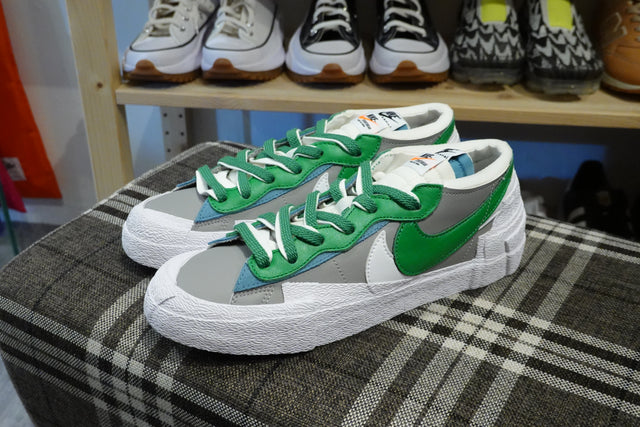 Sacai x Nike Blazer Low - Medium Green/Classic Green-Sneakers-Navy Selected Shop