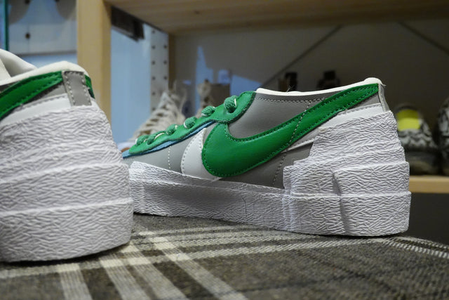 Sacai x Nike Blazer Low - Medium Green/Classic Green-Sneakers-Navy Selected Shop