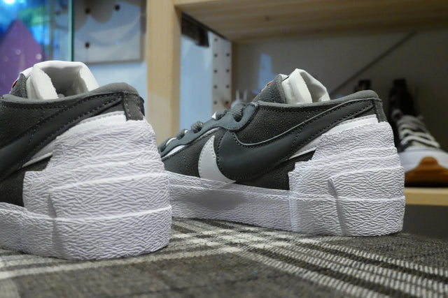 Sacai x Nike Blazer Low - Iron Grey/White-Sneakers-Navy Selected Shop