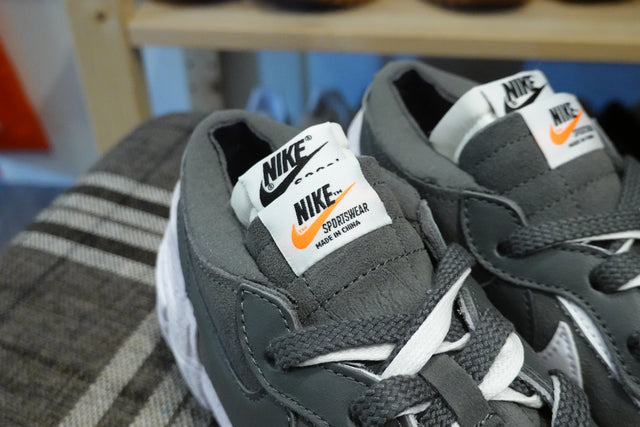 Sacai x Nike Blazer Low - Iron Grey/White-Sneakers-Navy Selected Shop