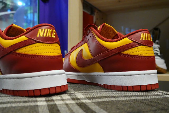 Nike Dunk Low Retro - Midas Gold/Tough Red/White-Sneakers-Navy Selected Shop