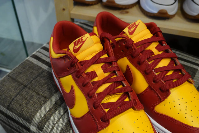 Nike Dunk Low Retro - Midas Gold/Tough Red/White-Sneakers-Navy Selected Shop