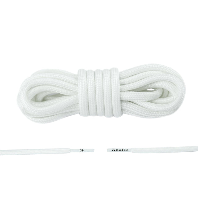 Aholic Original Round Shoelaces "Glow In The Dark" (經典圓帶鞋帶) - White (夜光白)-Shoelaces-Navy Selected Shop