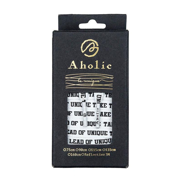 Aholic Be Unique Message Shoelaces (文字鞋帶) - White (白)-Shoelaces-Navy Selected Shop