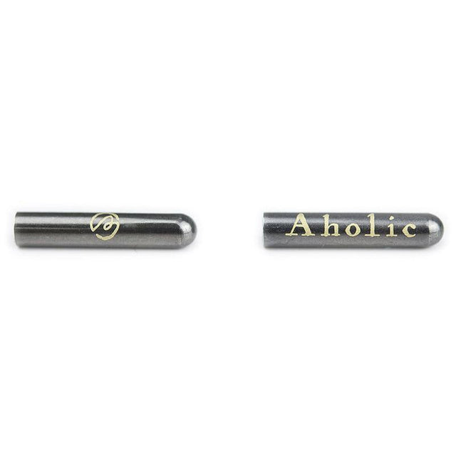 Aholic Elegant Aglets (典雅金屬頭) - Gunmetal (槍)-Shoelaces-Navy Selected Shop