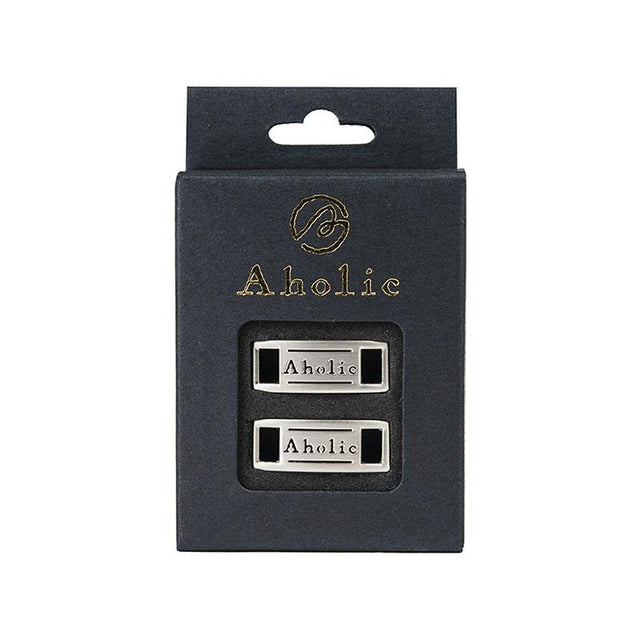 Aholic Logo Plate (經典鐵牌) - Silver (銀)-Shoelaces-Navy Selected Shop