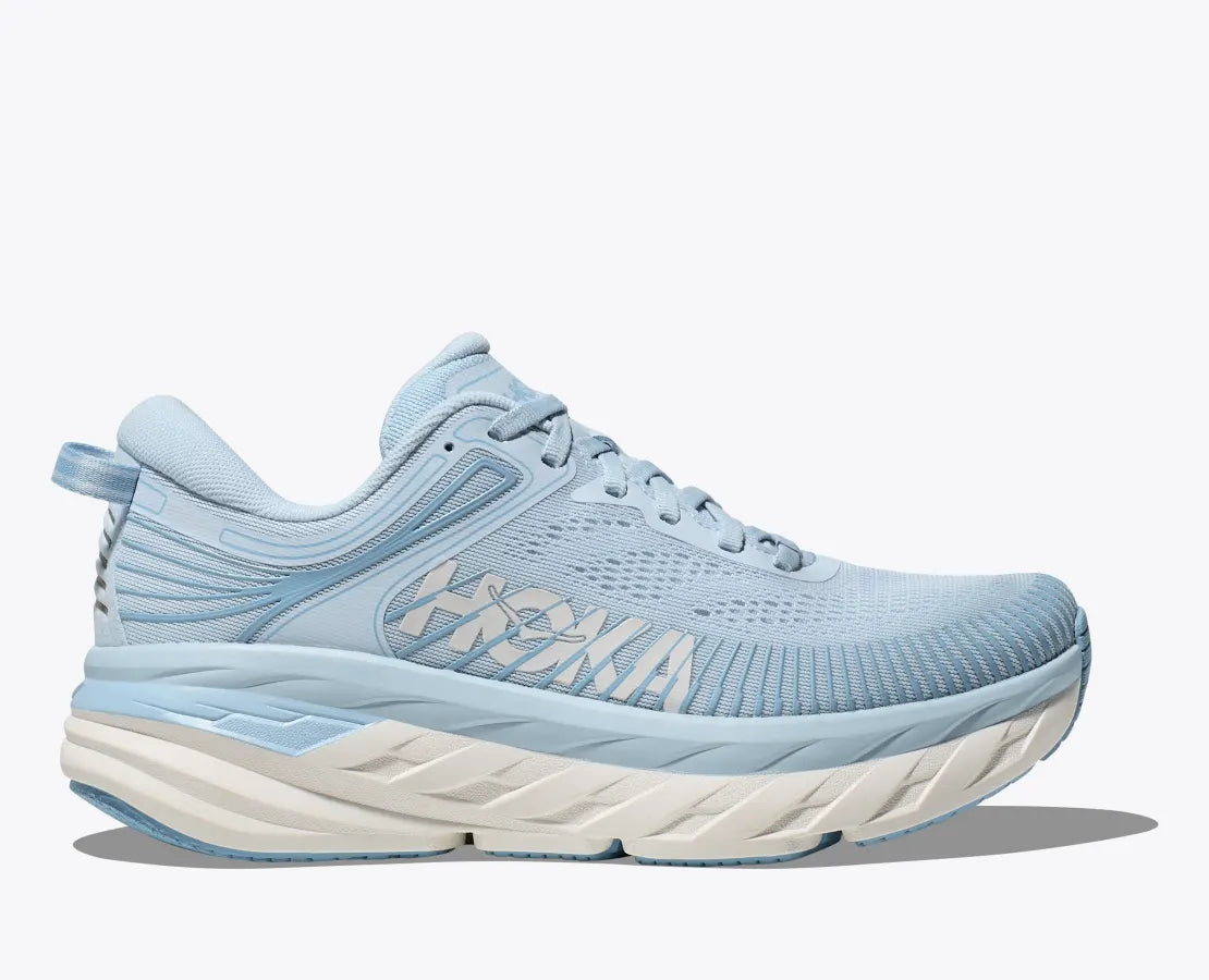 Hoka WMNS Bondi 7 - Ice Water/White – Navy Selected