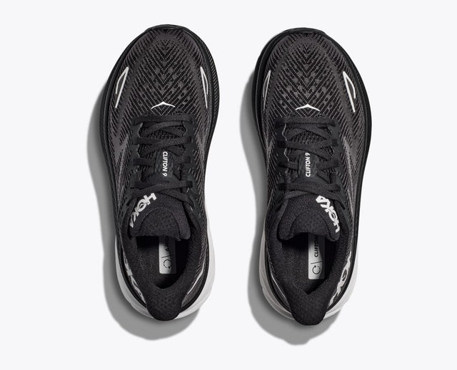 Hoka WMNS Clifton 9 - Black/White-Preorder Item-Navy Selected Shop