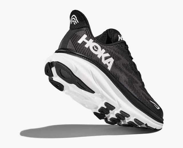 Hoka WMNS Clifton 9 - Black/White-Preorder Item-Navy Selected Shop