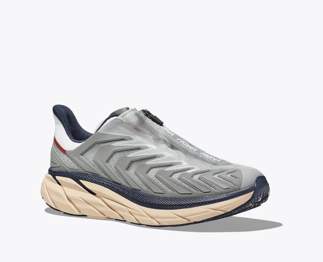 Hoka One One Project Clifton - Limestone/Shifting Sand-Preorder Item-Navy Selected Shop