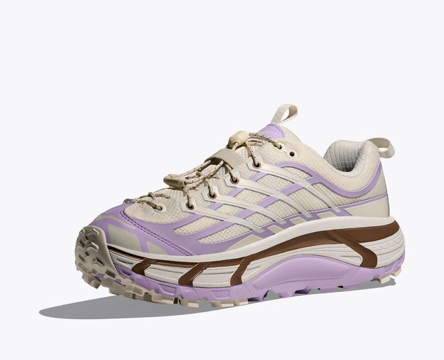 Hoka Mafate Three 2 Wordmark - Alabaster/Iris Flower-Preorder Item-Navy Selected Shop