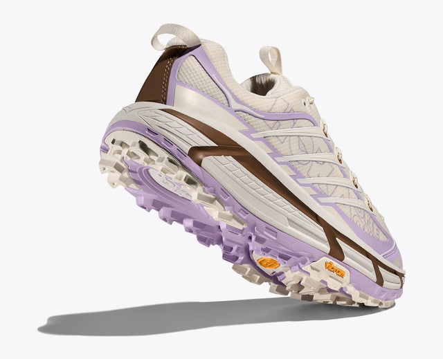 Hoka Mafate Three 2 Wordmark - Alabaster/Iris Flower-Preorder Item-Navy Selected Shop