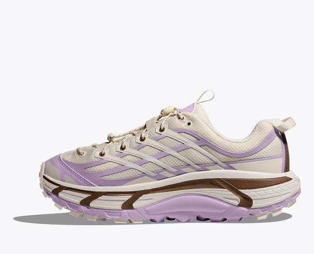 Hoka Mafate Three 2 Wordmark - Alabaster/Iris Flower-Preorder Item-Navy Selected Shop