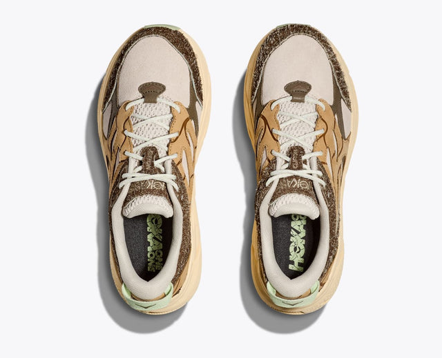 Hoka One One Clifton L Suede TP - Oat Milk/Pollen-Preorder Item-Navy Selected Shop