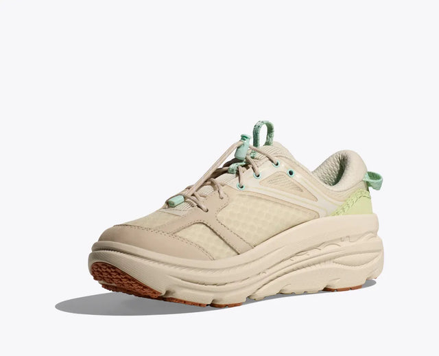 Hoka Bondi B3LS - Oat Milk/Oat Milk-Preorder Item-Navy Selected Shop