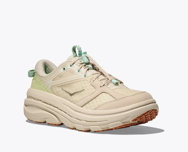 Hoka Bondi B3LS - Oat Milk/Oat Milk-Preorder Item-Navy Selected Shop