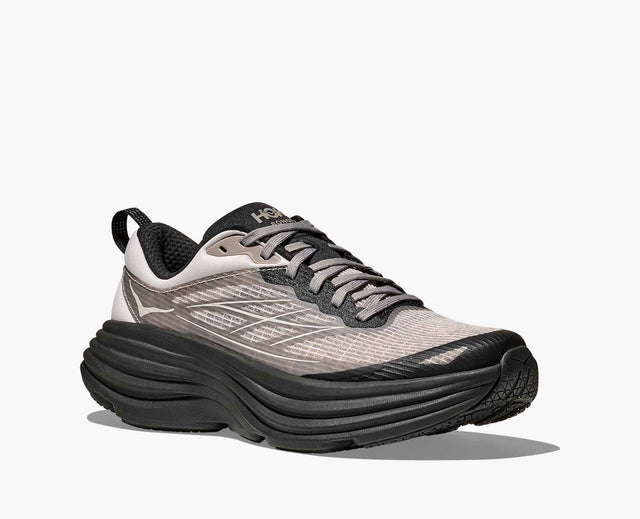 Hoka Bondi 8 TS Caged - Grout/Carbon Black-Preorder Item-Navy Selected Shop