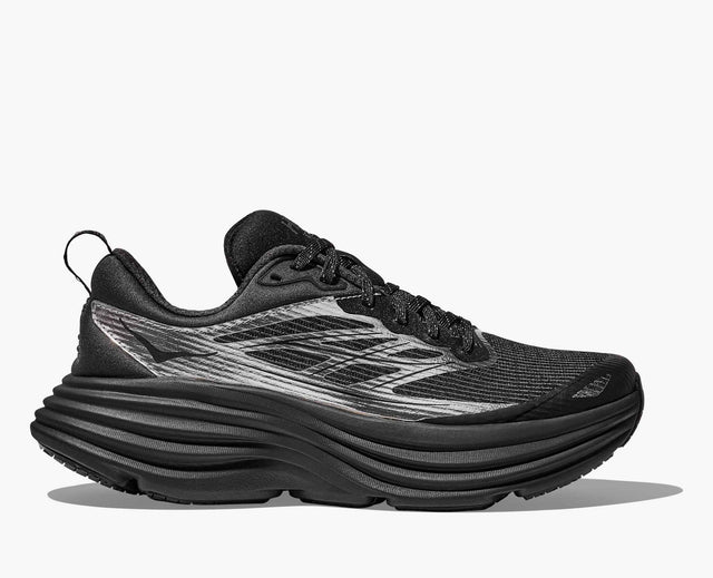 Hoka Bondi 8 TS Caged - Silver/Black-Preorder Item-Navy Selected Shop