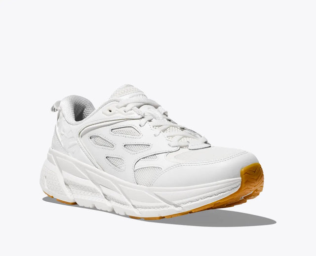 Hoka One One Clifton L - White/White-Preorder Item-Navy Selected Shop