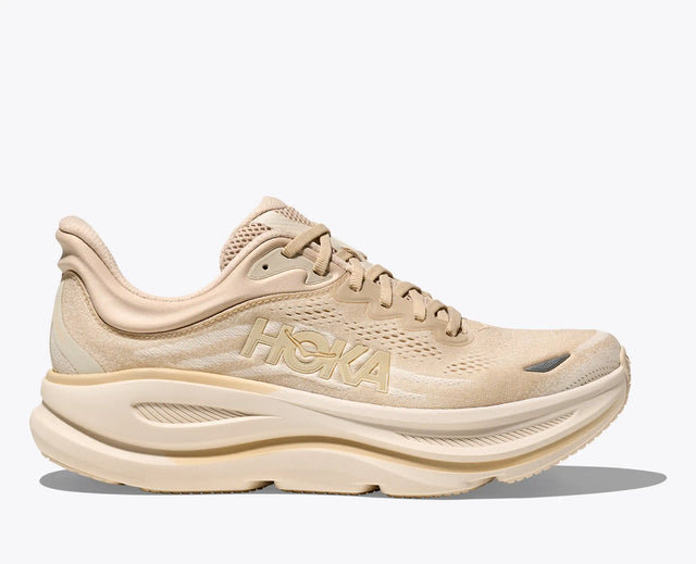 Hoka Bondi 9 - Oatmeal/Oat Milk-Preorder Item-Navy Selected Shop