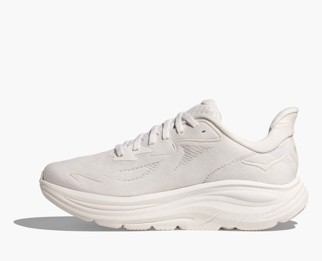 Hoka Clifton 10 - White/White-Preorder Item-Navy Selected Shop