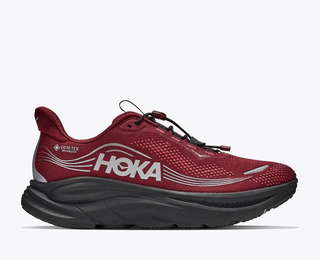 Hoka Clifton 11 Goretex - Varsity Burgundy/Carbon Black