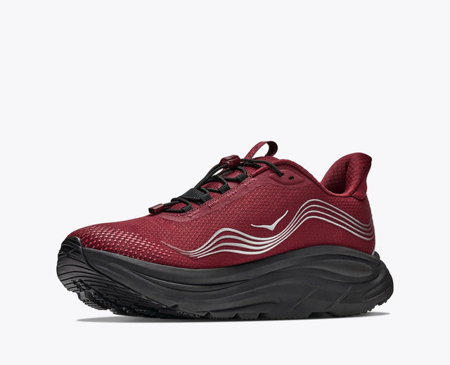 Hoka Clifton 11 Goretex - Varsity Burgundy/Carbon Black