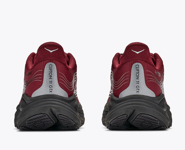 Hoka Clifton 11 Goretex - Varsity Burgundy/Carbon Black