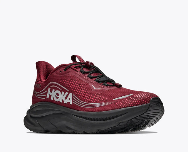Hoka Clifton 11 Goretex - Varsity Burgundy/Carbon Black